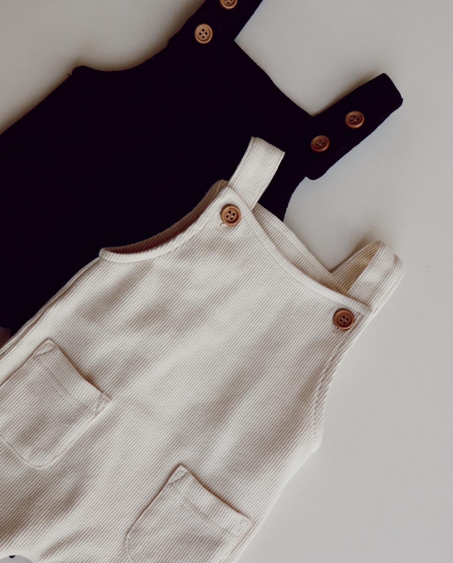 Rib Knit Overalls