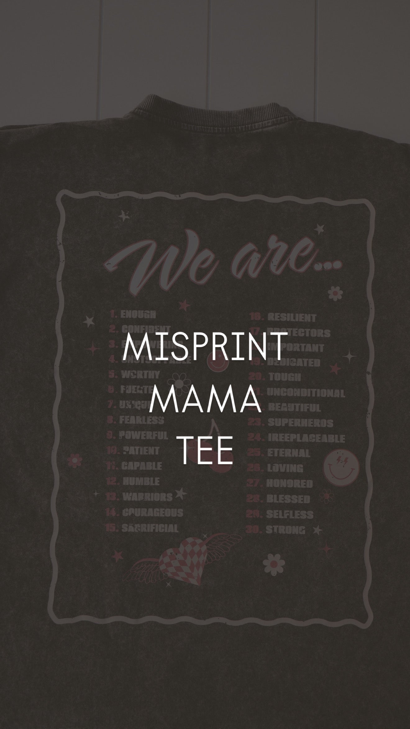 ( MISPRINT/ MISSPELLED ) moms club tee