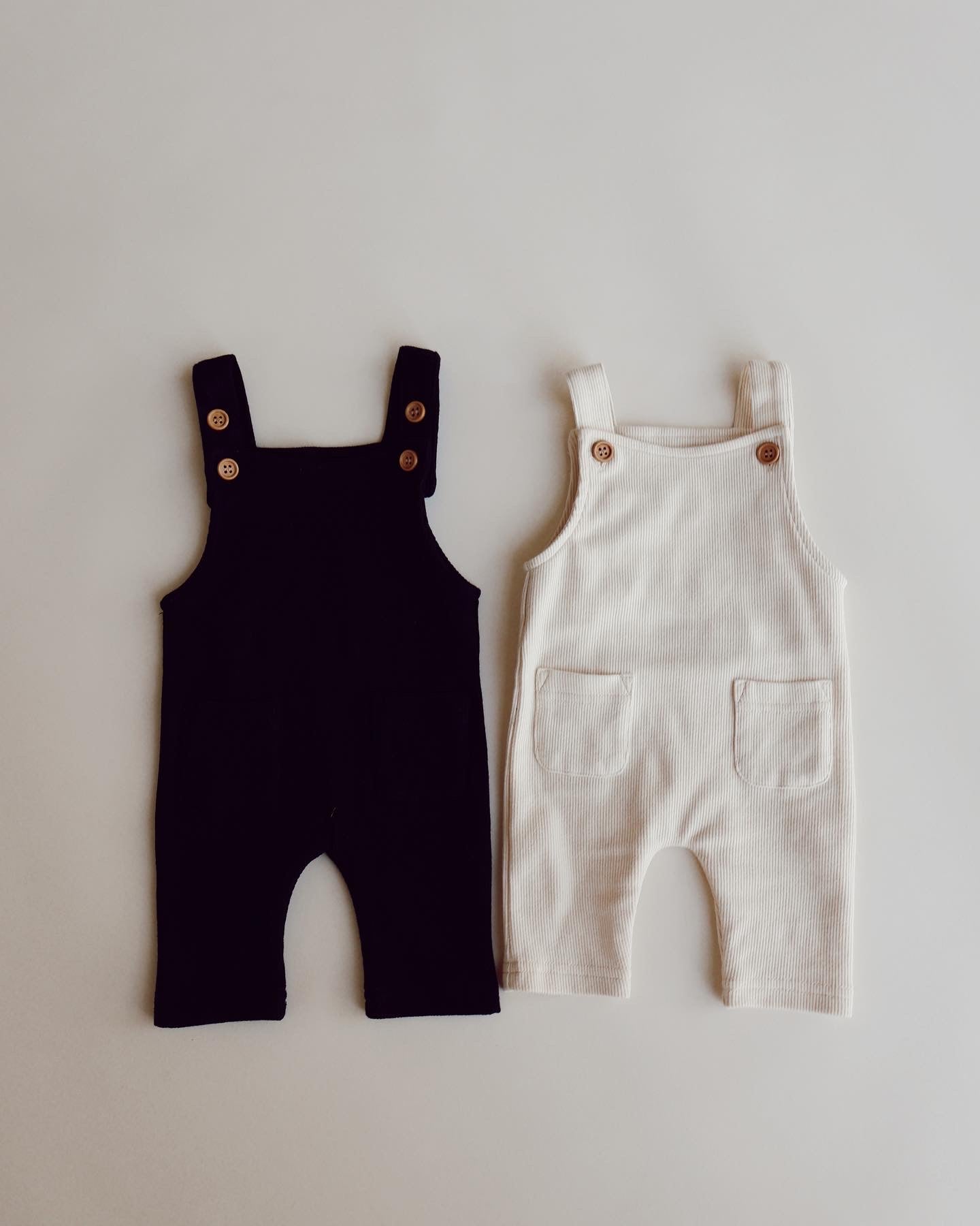 Rib Knit Overalls