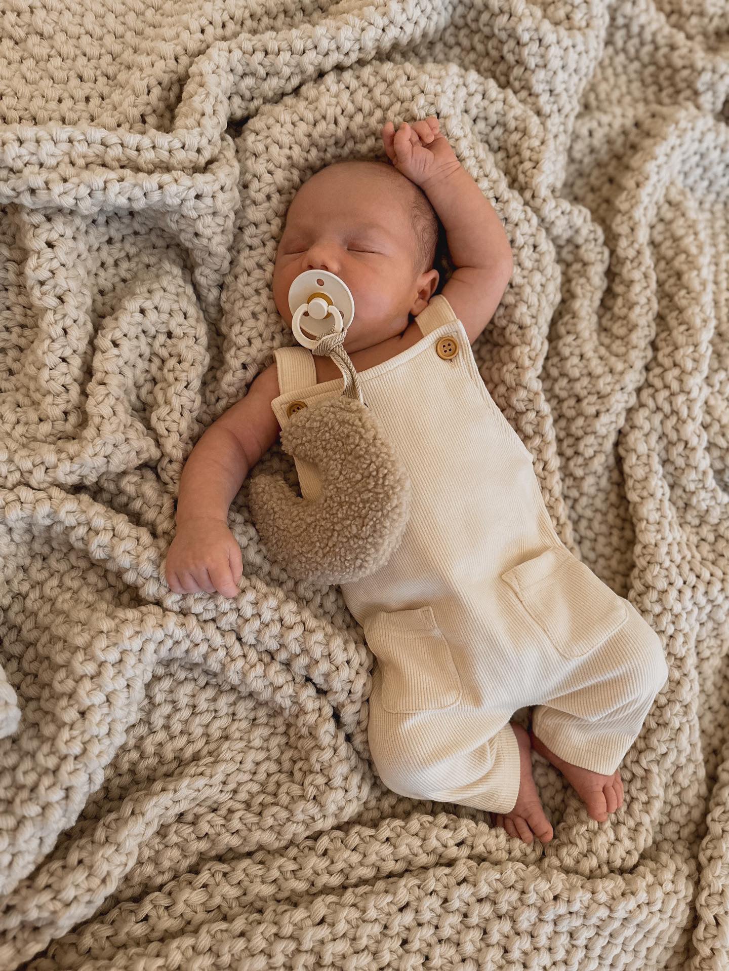 Rib Knit Overalls