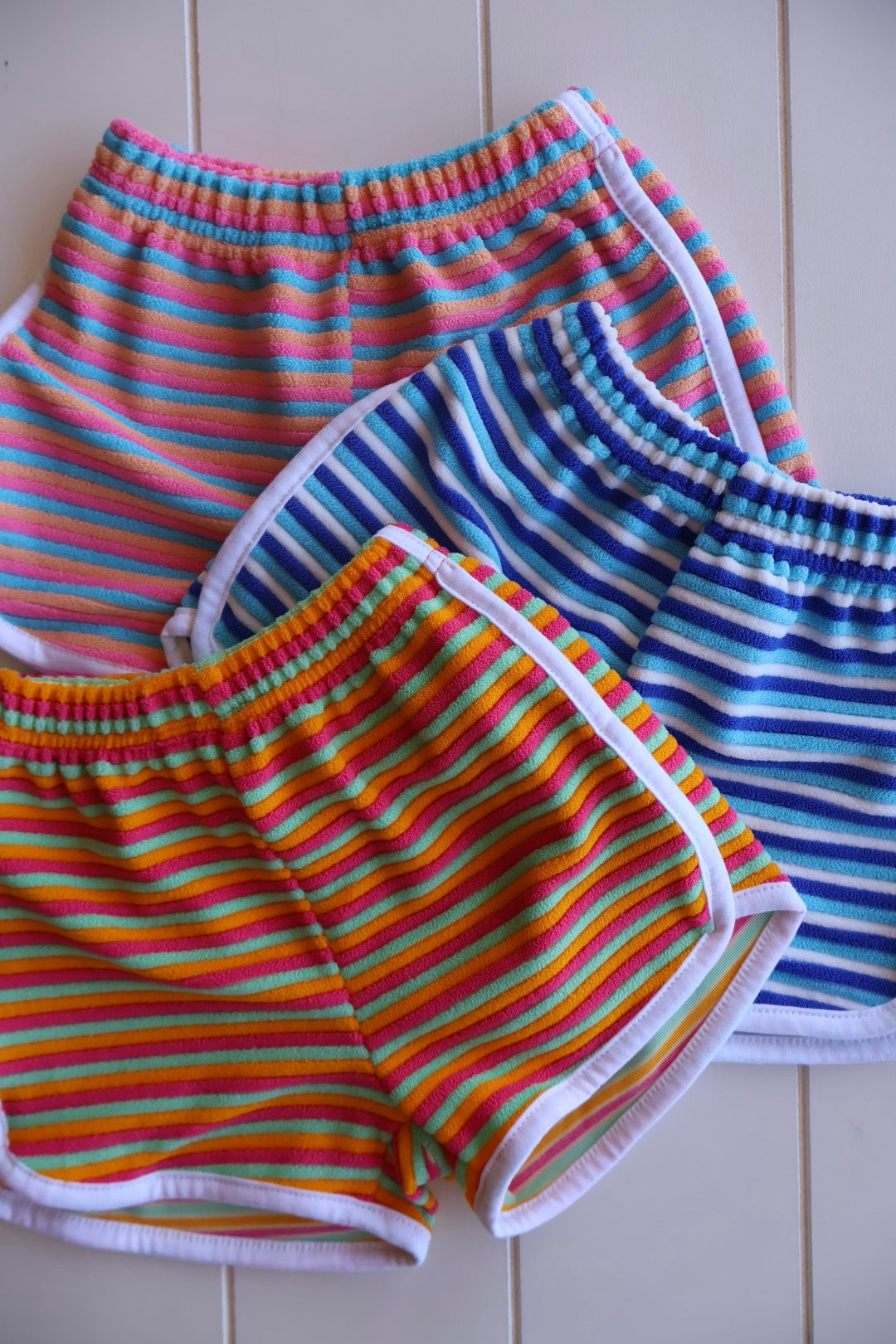 Terry Stripe Shorts