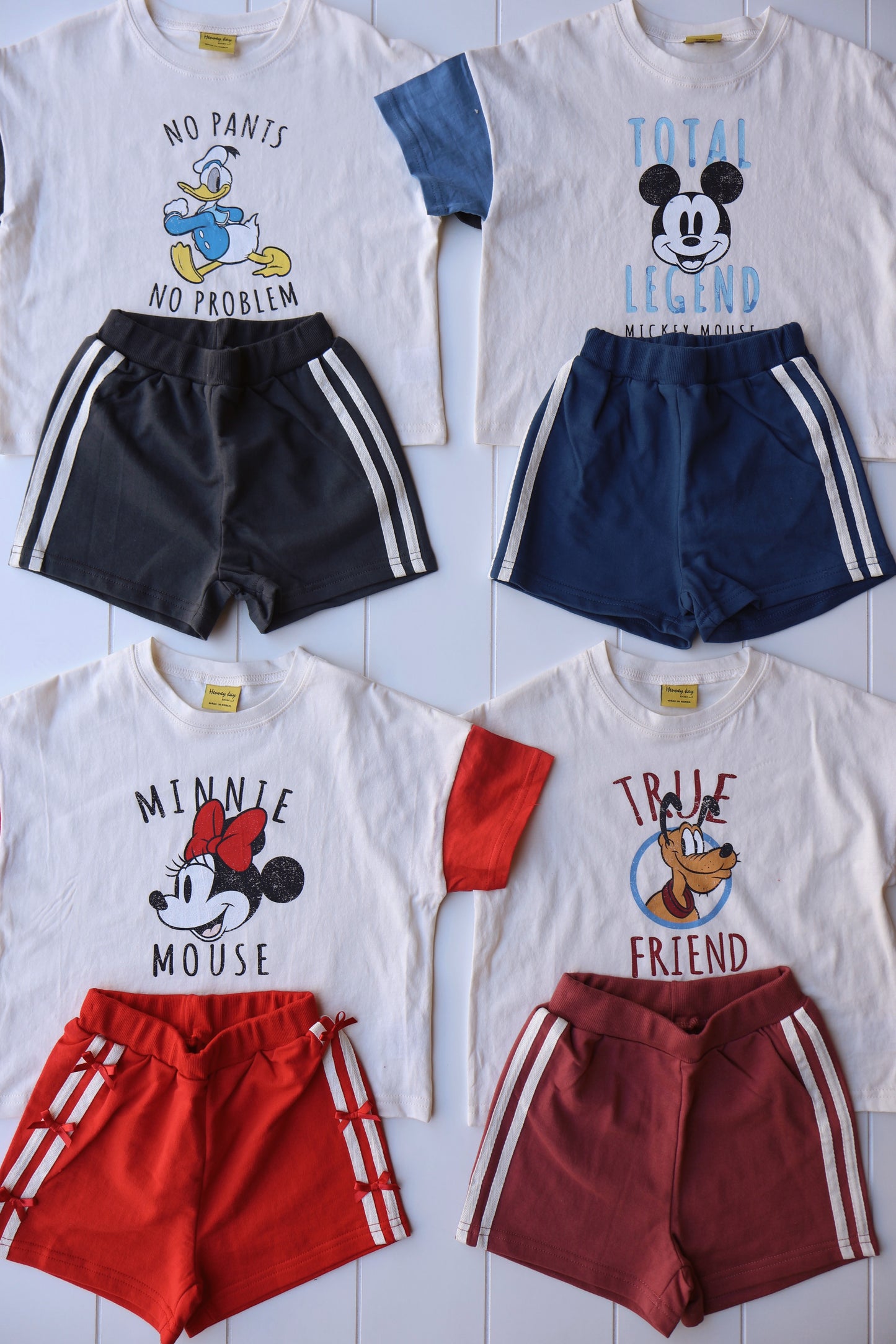 Disney Vintage Track Shorts Sets