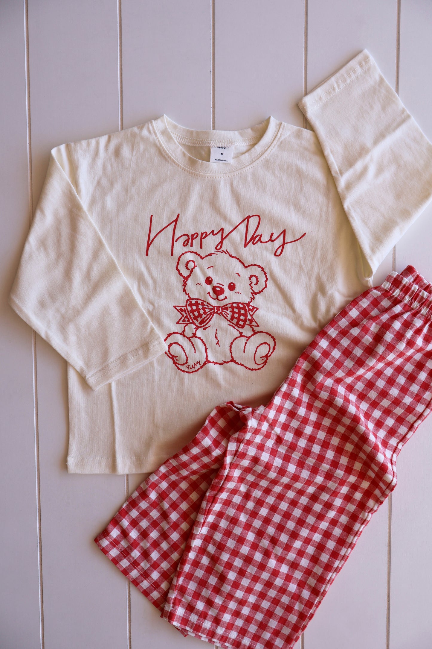 Bear Gingham Set