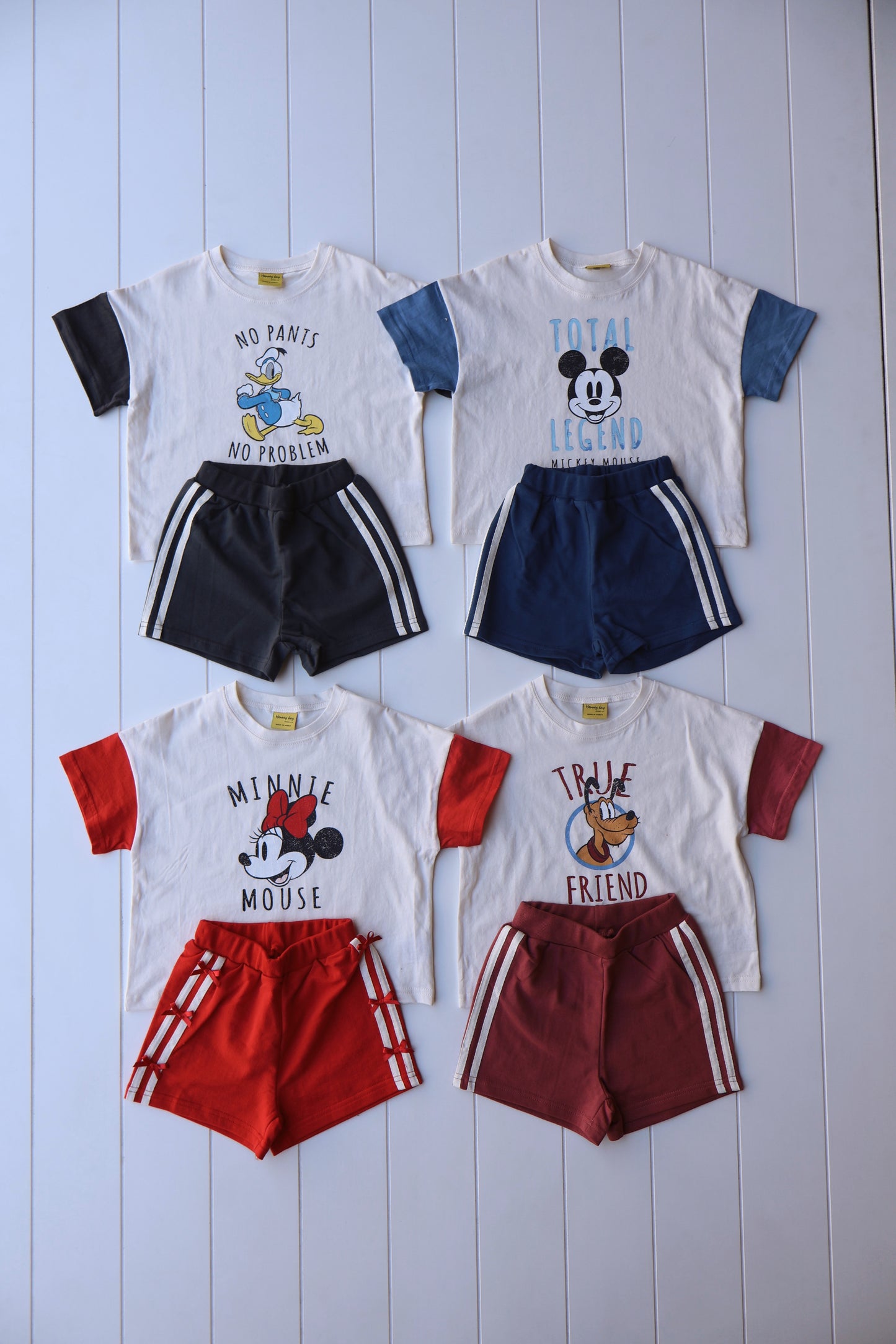 Disney Vintage Track Shorts Sets