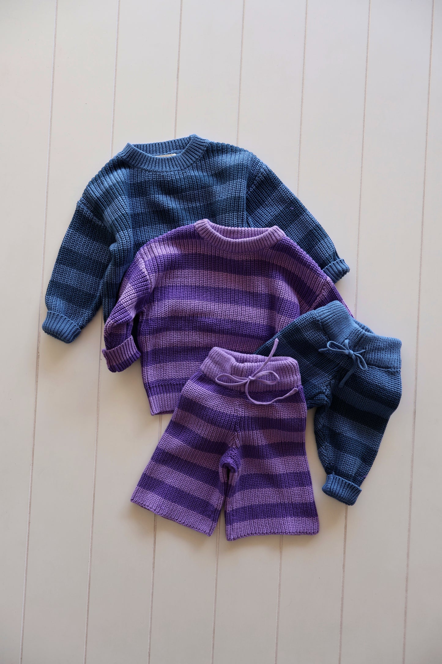Knit Stripe Set