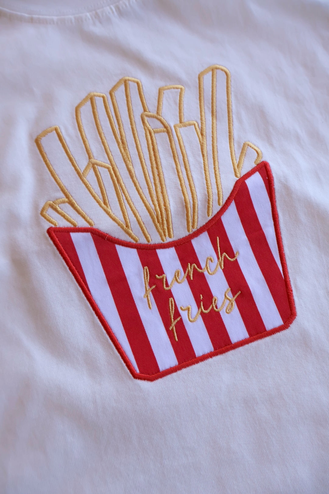 French Fries Embroidered Tee