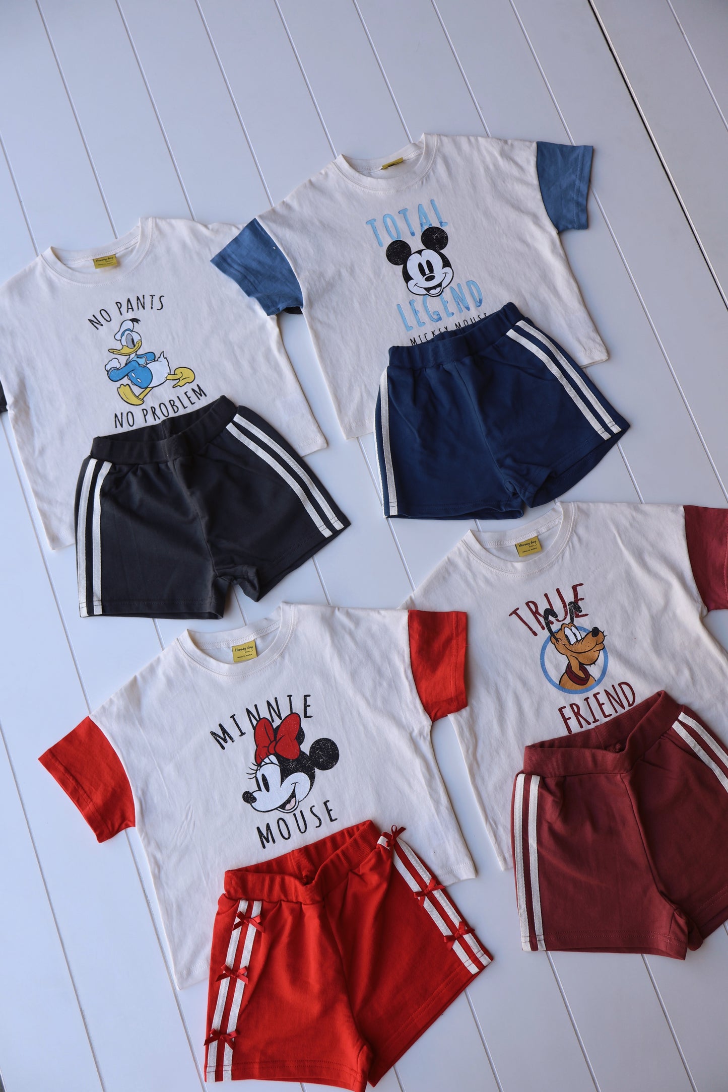 Disney Vintage Track Shorts Sets