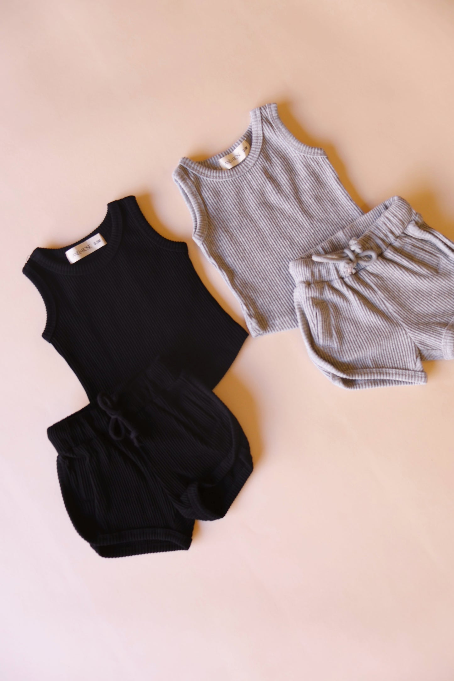 Ribbed Tank Short Set