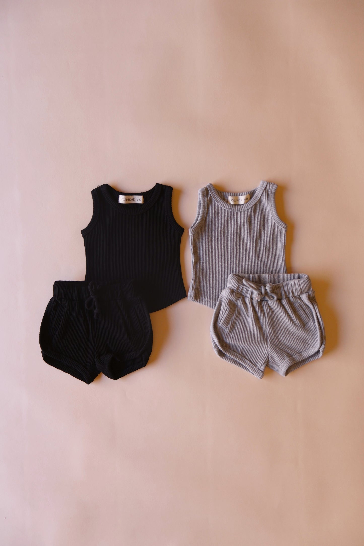 Ribbed Tank Short Set