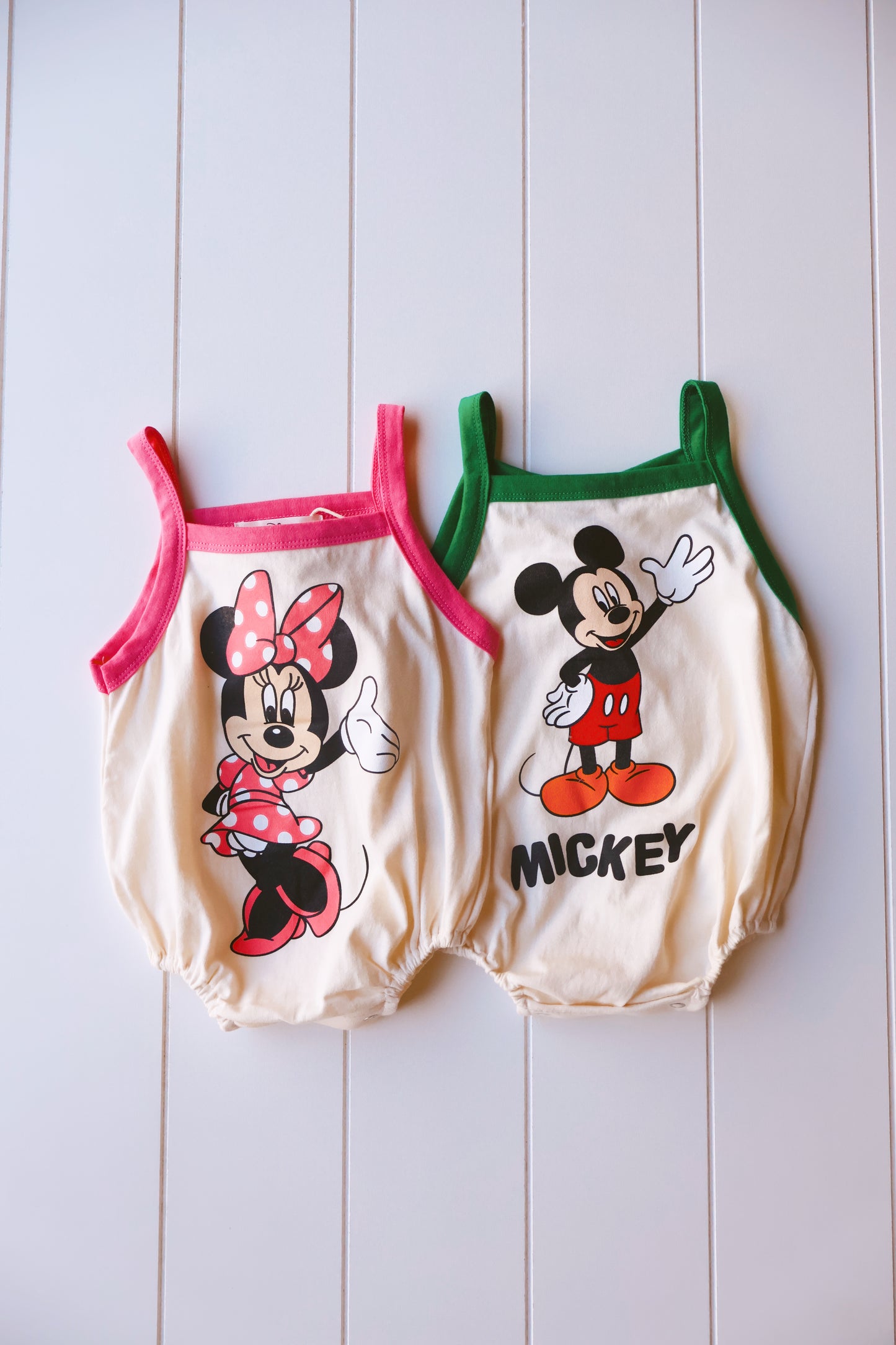 Minnie & Mickey Tank Bubble Onesie