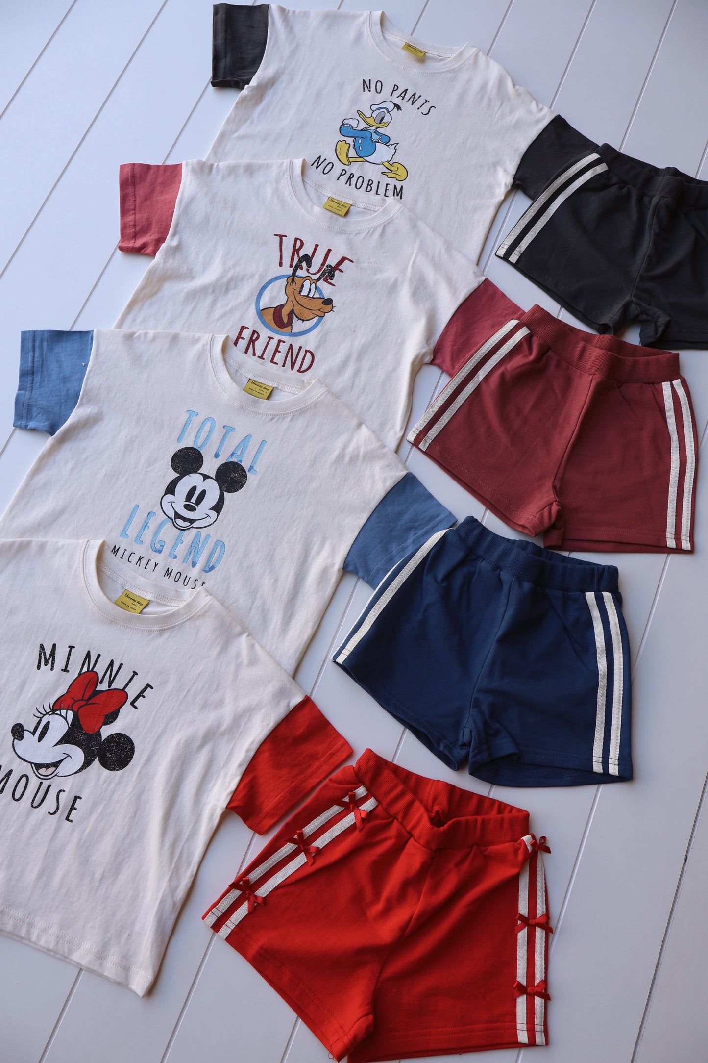 Disney Vintage Track Shorts Sets
