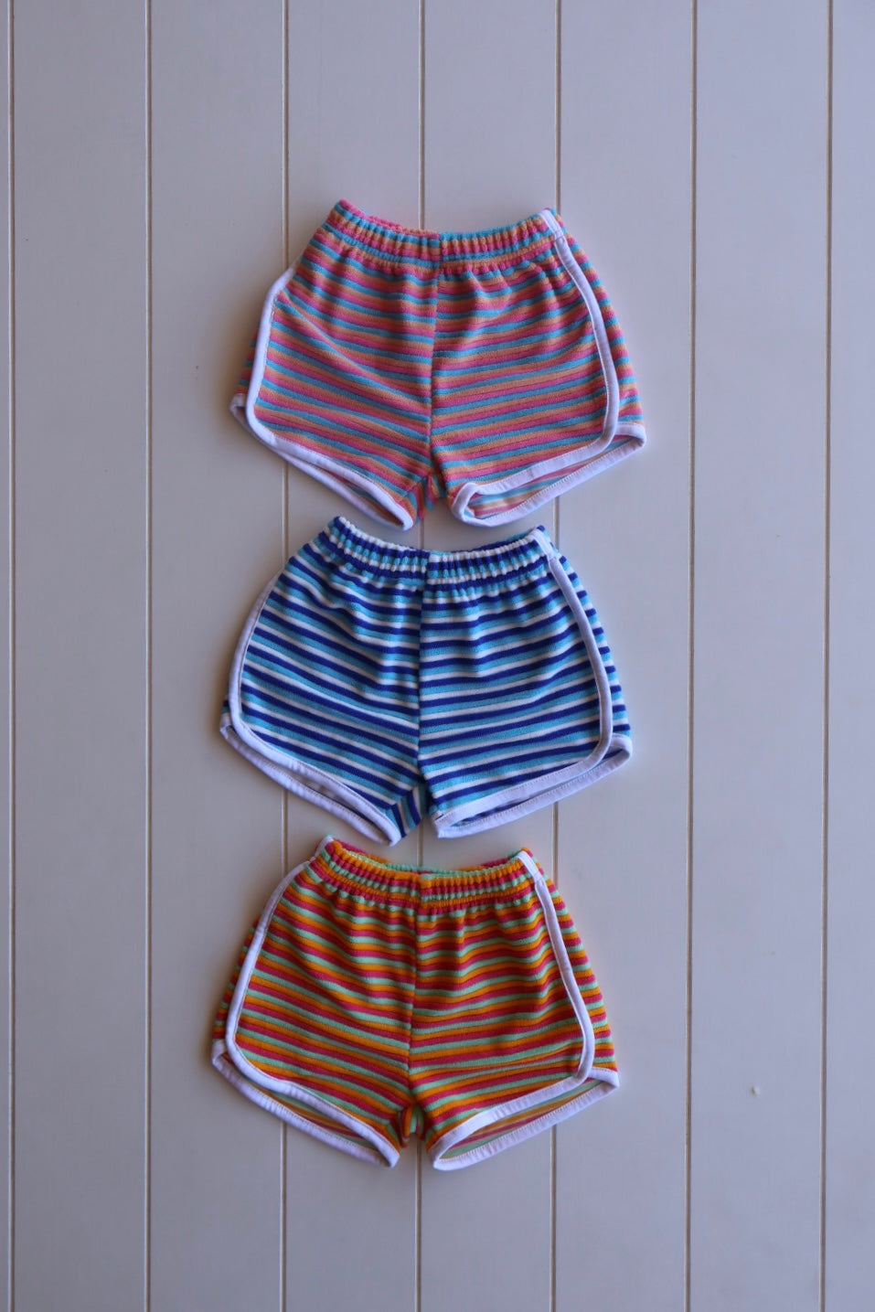Terry Stripe Shorts