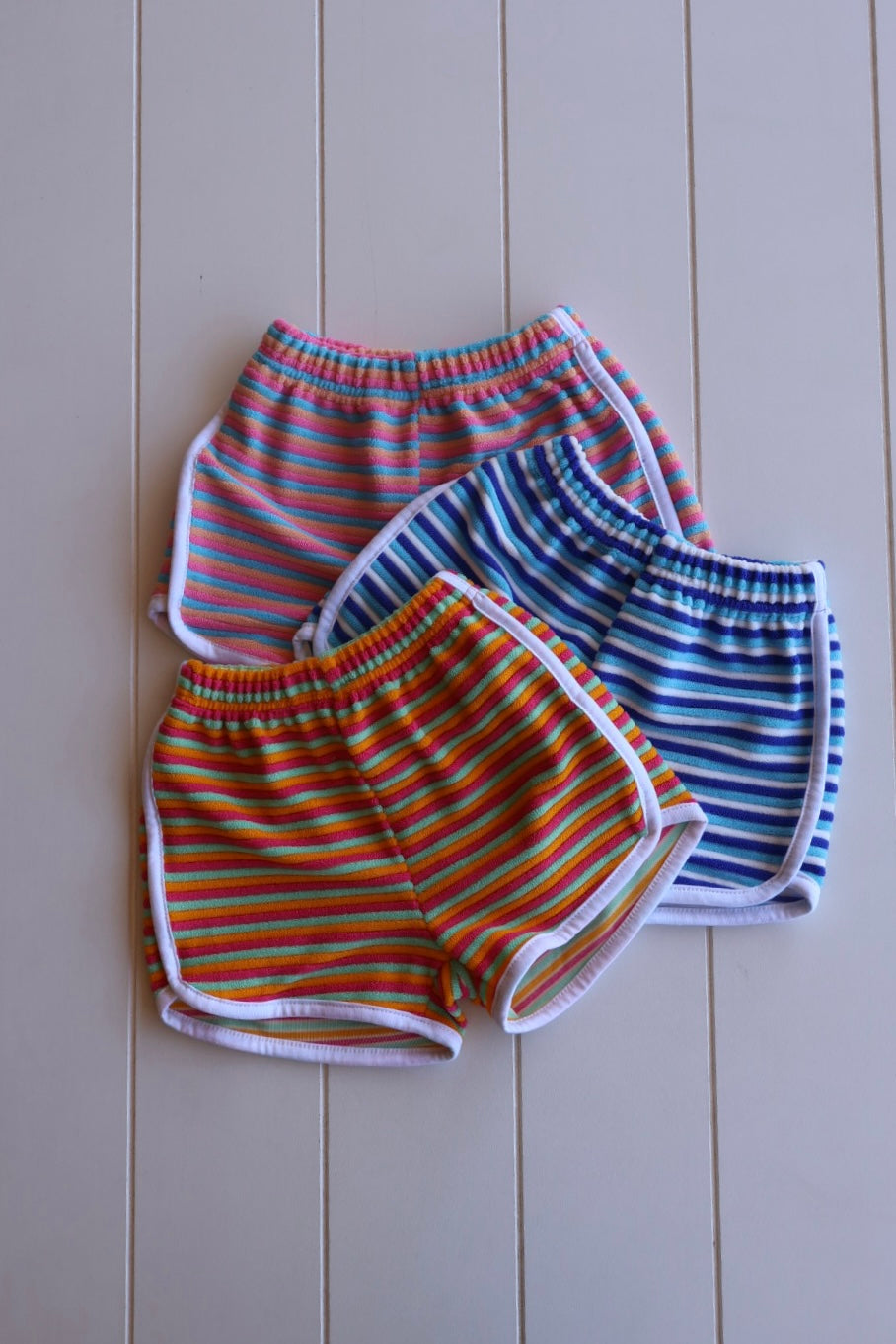 Terry Stripe Shorts