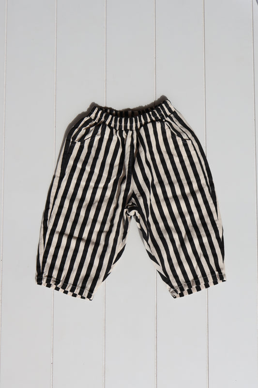Black Stripe Pants