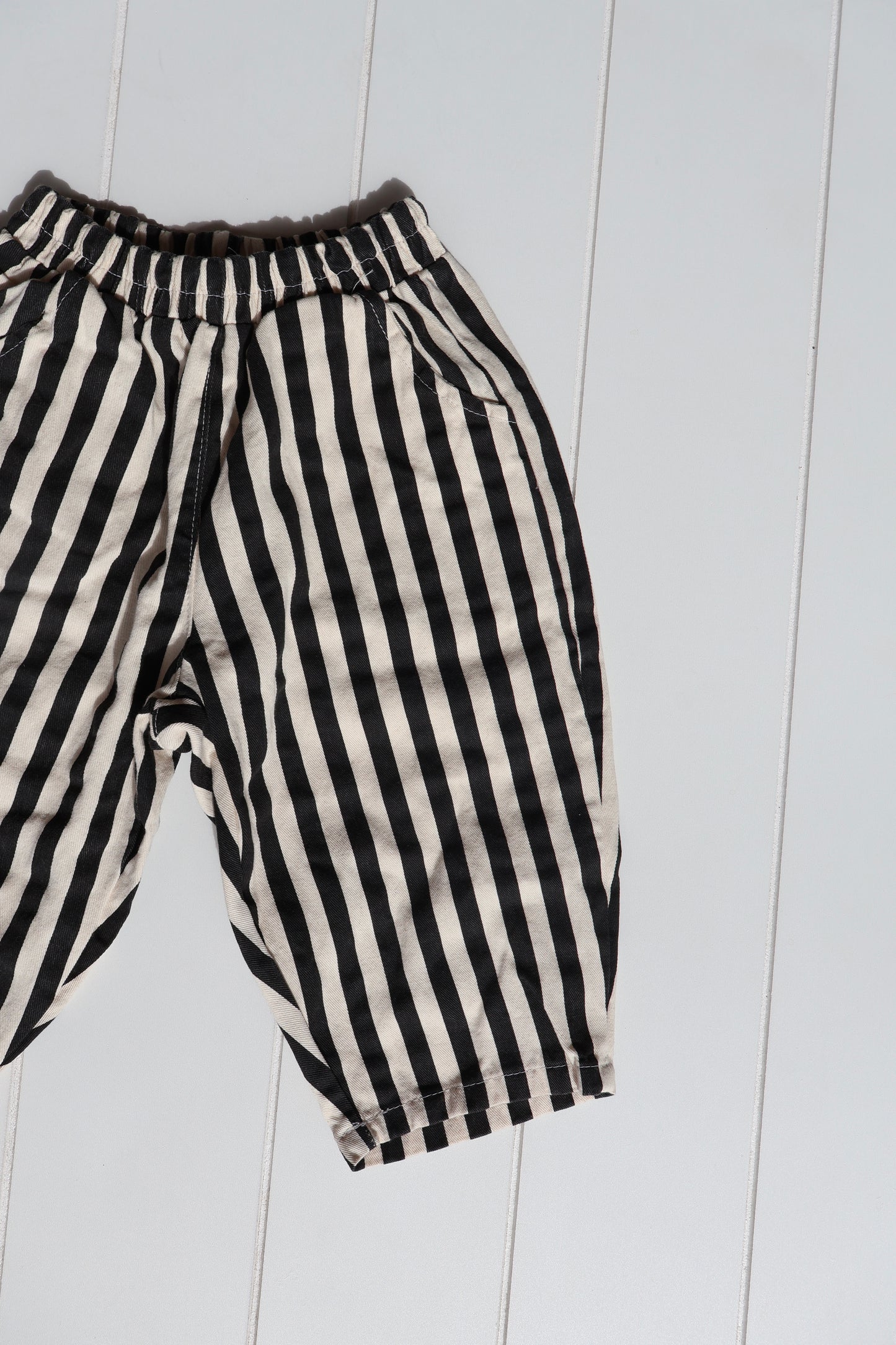 Black Stripe Pants