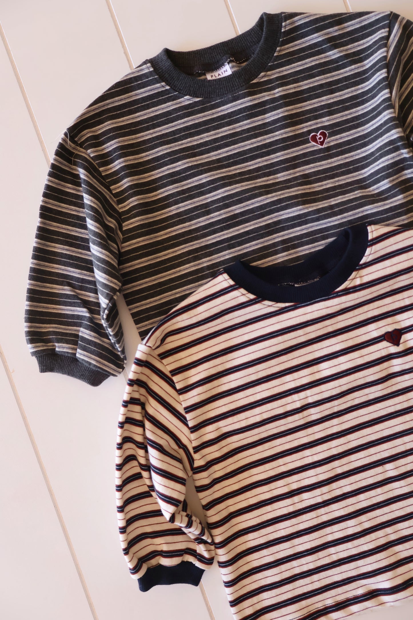 Grey & Navy Stripe