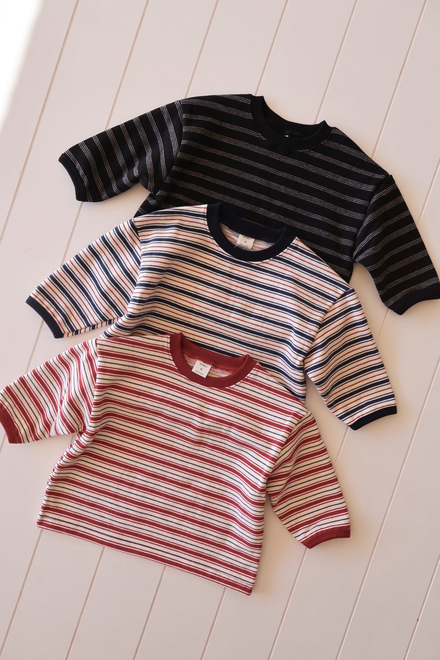 Red/Navy/Black Stripe