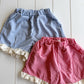 Gingham Lace Shorts