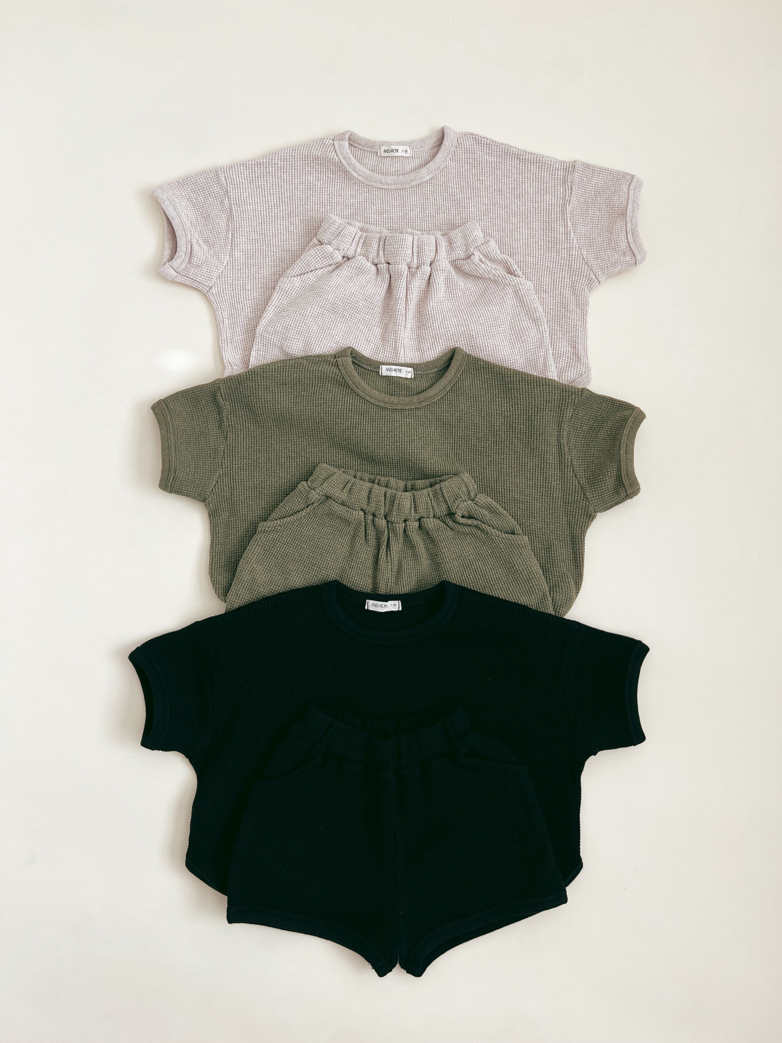 By Billie Basic Waffle Set online 3T