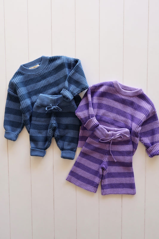 Knit Stripe Set