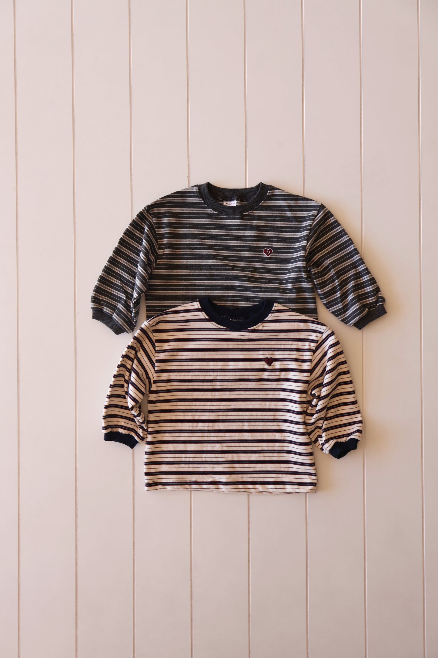 Grey & Navy Stripe