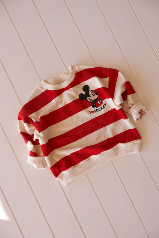 Mickey Embroidered Crew Neck