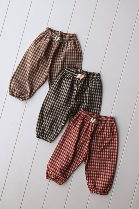 Gingham Fall Pants