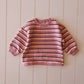 Pink Stripe Crew Neck