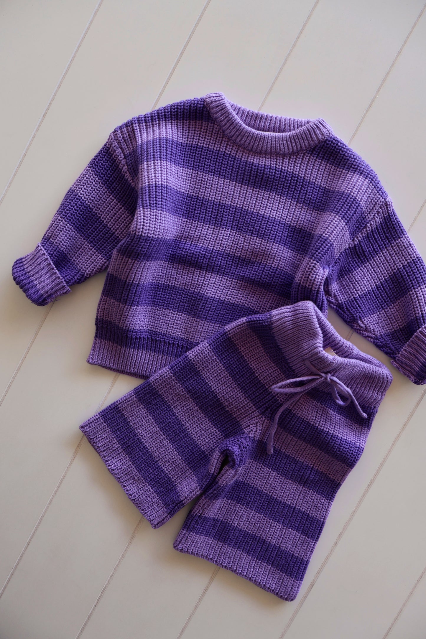 Knit Stripe Set
