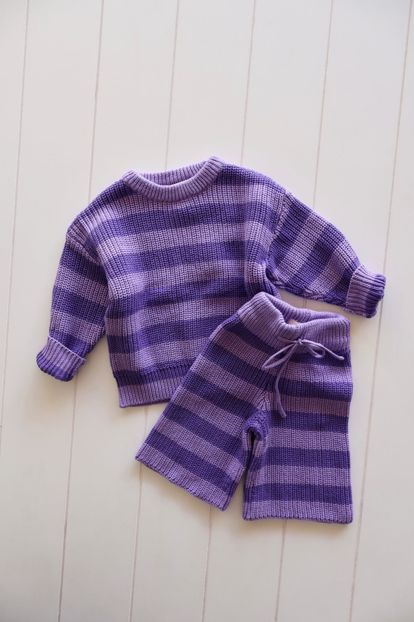 Knit Stripe Set