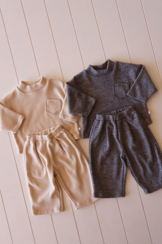 Cozy Mock Neck Set