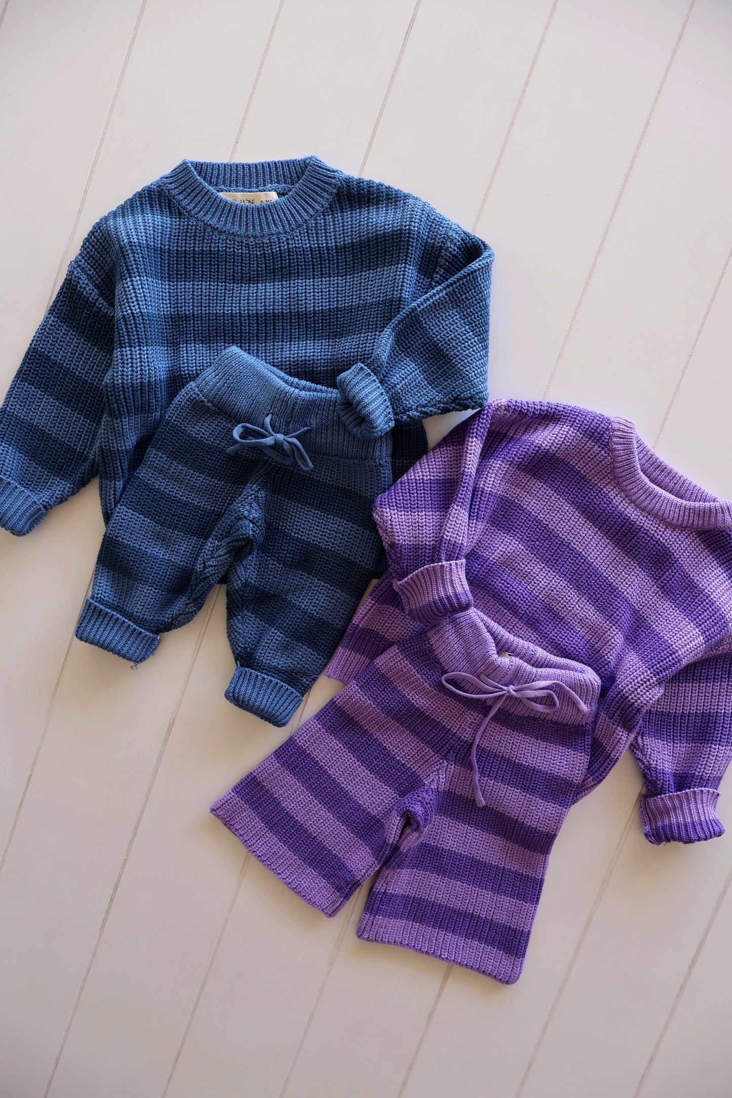 Knit Stripe Set