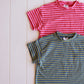 Pink and Blue Stripe Tee