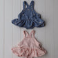 Bow Skirt Overalls
