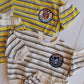 Mickey Stripe Embroidered Sweat Short Set