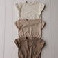 Neutral Pocket Bubble Onesies