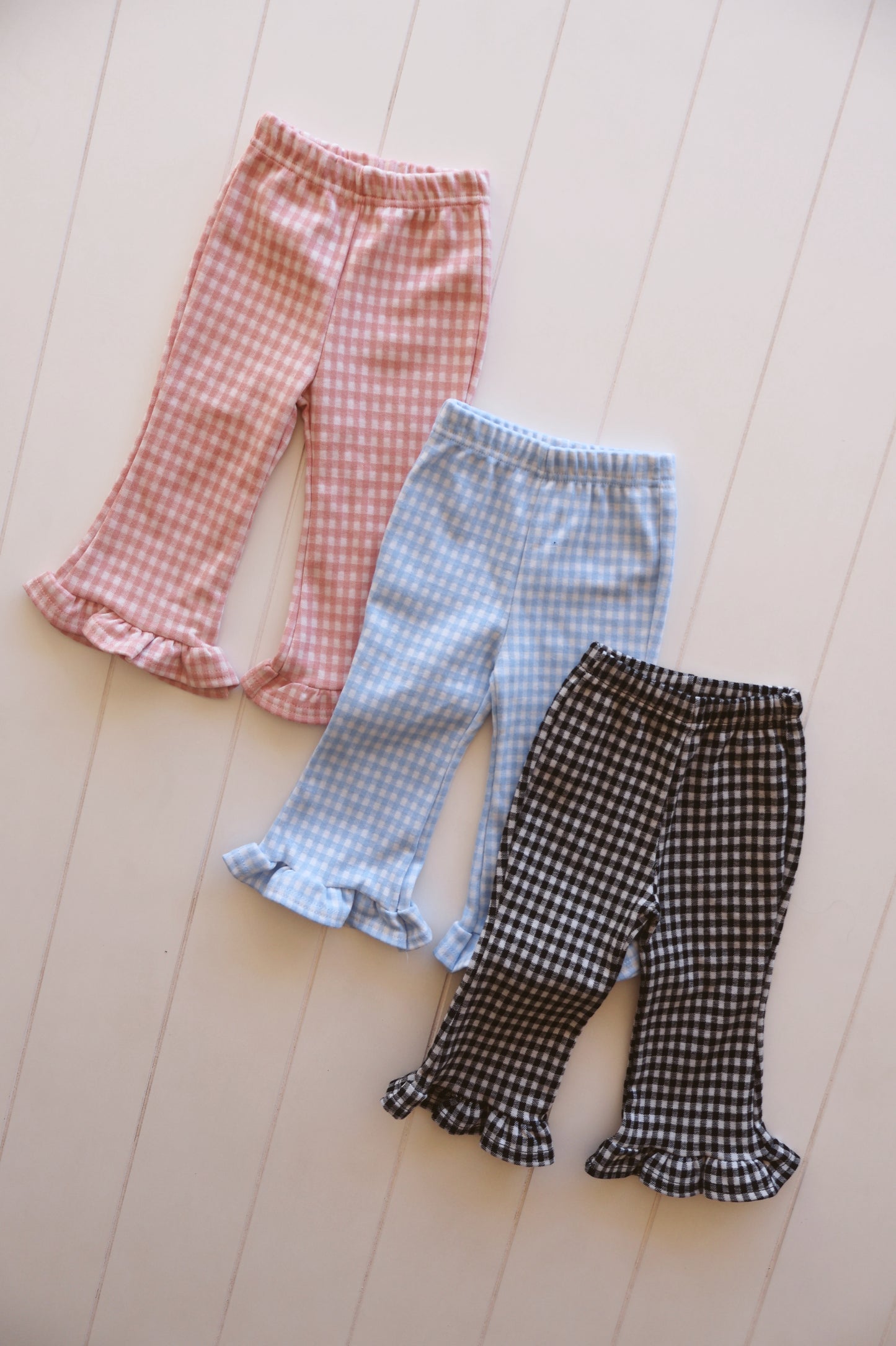 Gingham Flare Pants