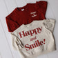 Happy and Smile Crew Neck