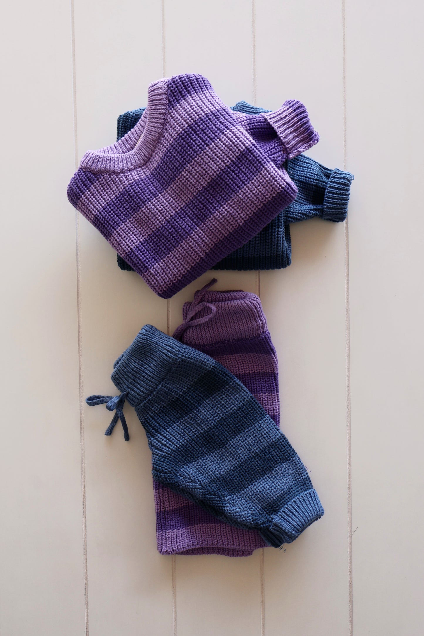Knit Stripe Set