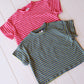Pink and Blue Stripe Tee