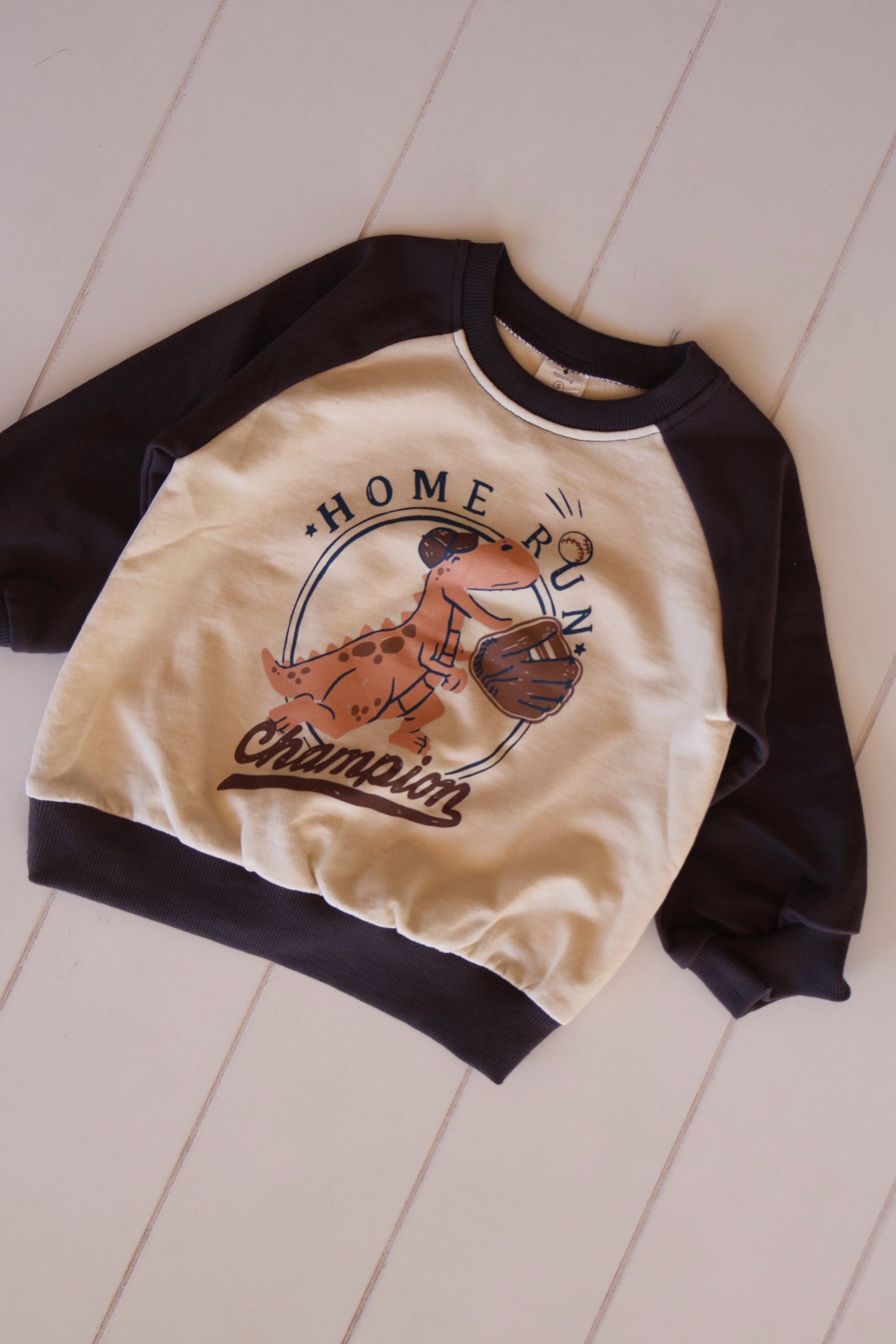 Dino Baseball Crew Neck