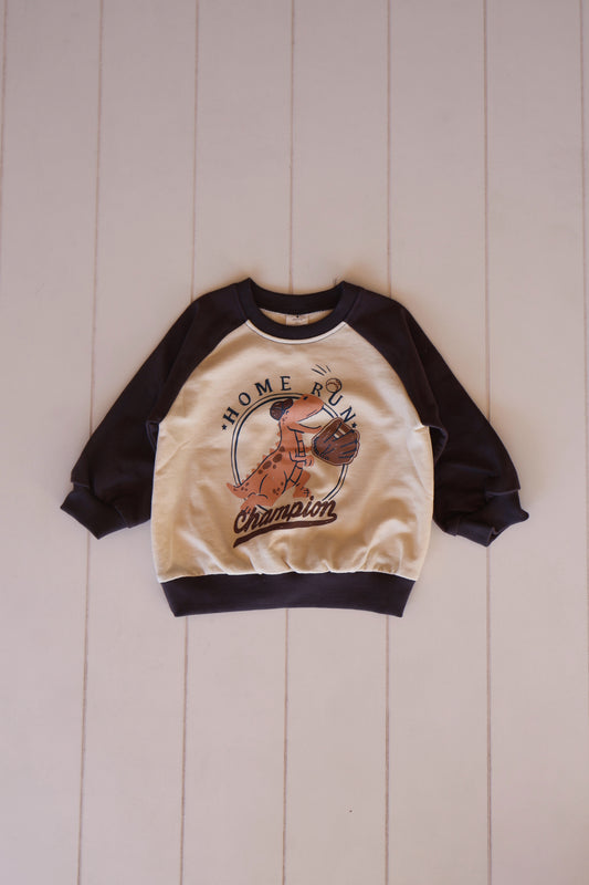 Dino Baseball Crew Neck