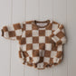 Checker Sherpa Bubble Onesie