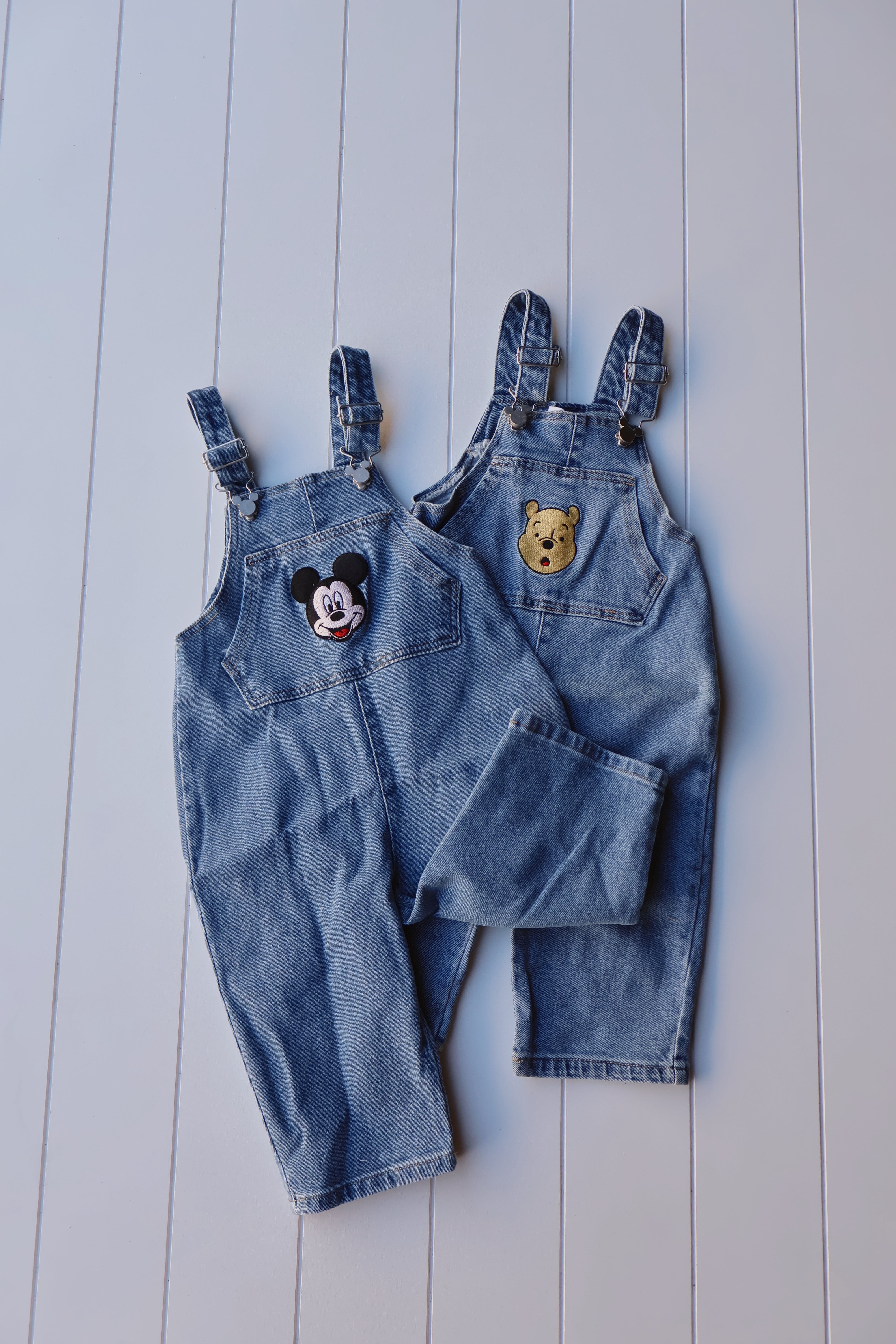 Professionally customized shops Disney tinkerbell denim overalls