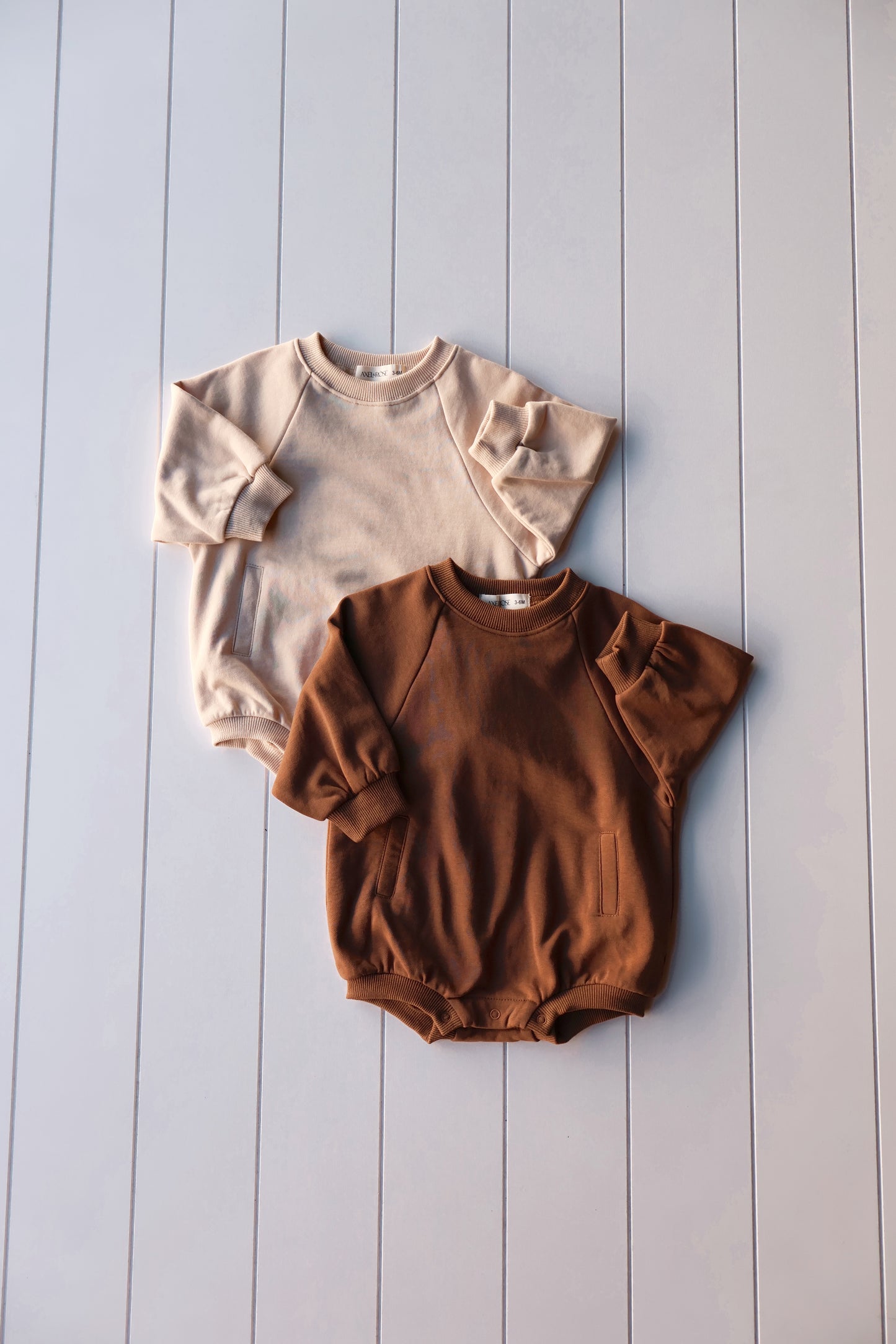 Neutral Sweatshirt Onesie