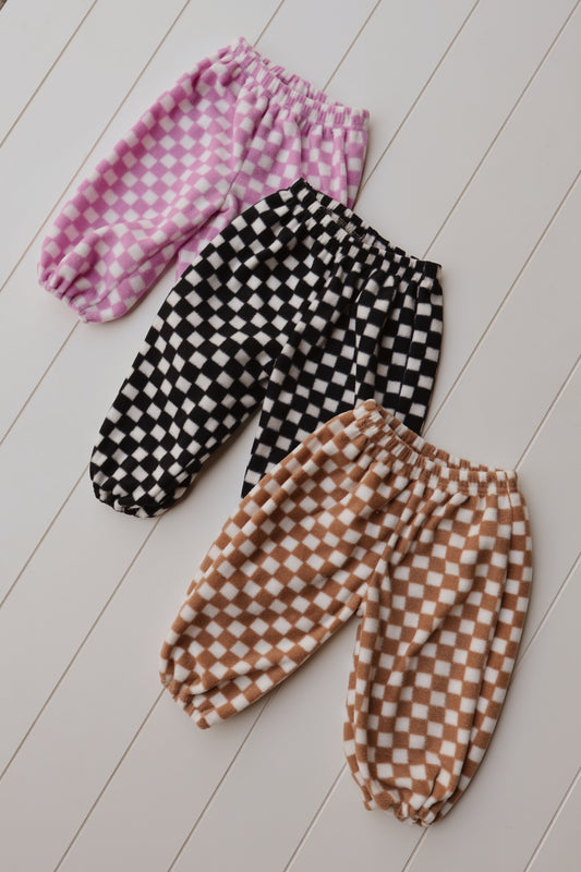 Checker Fleece Sweats