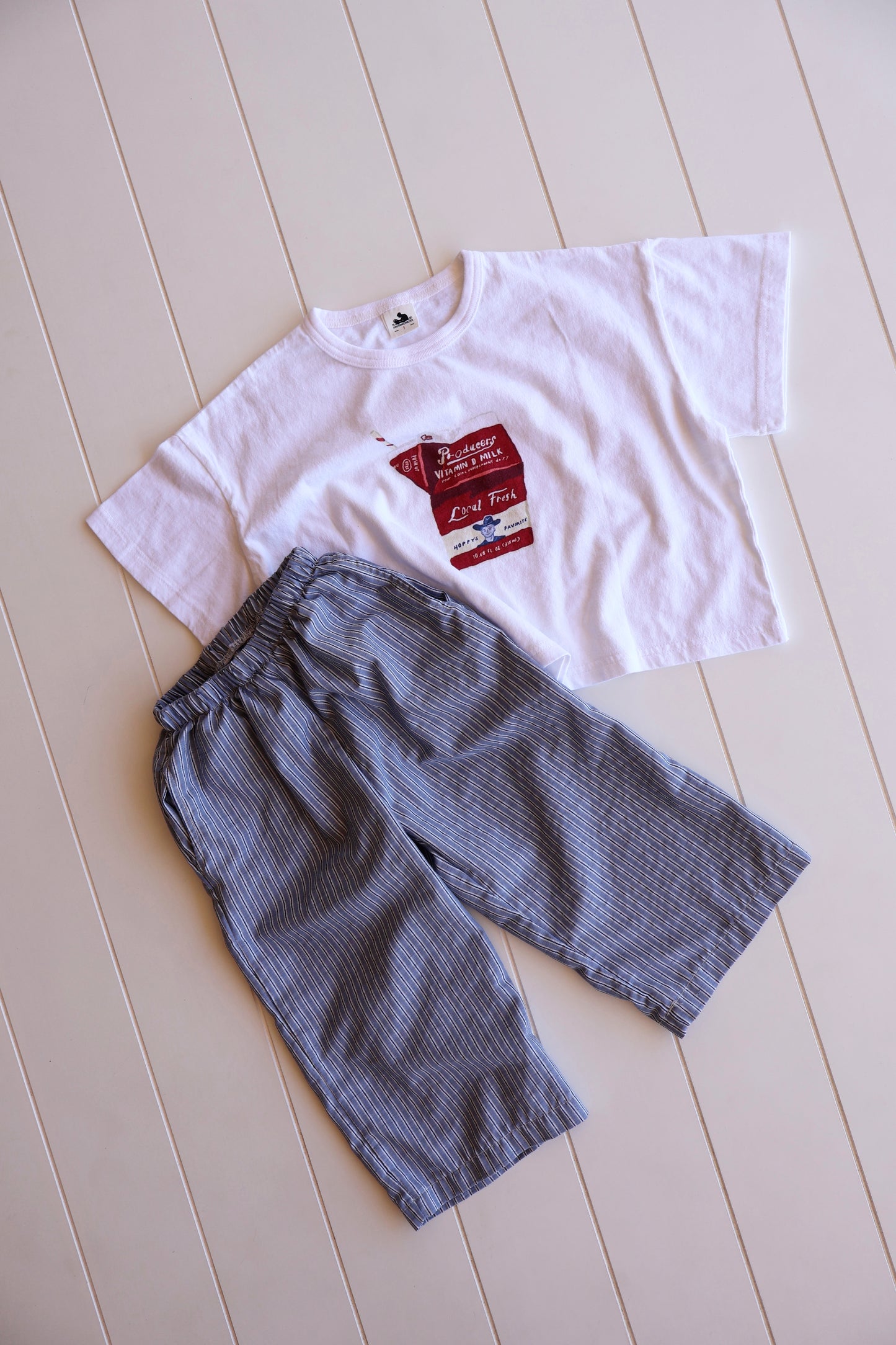 Stripe Flowey Spring Pants