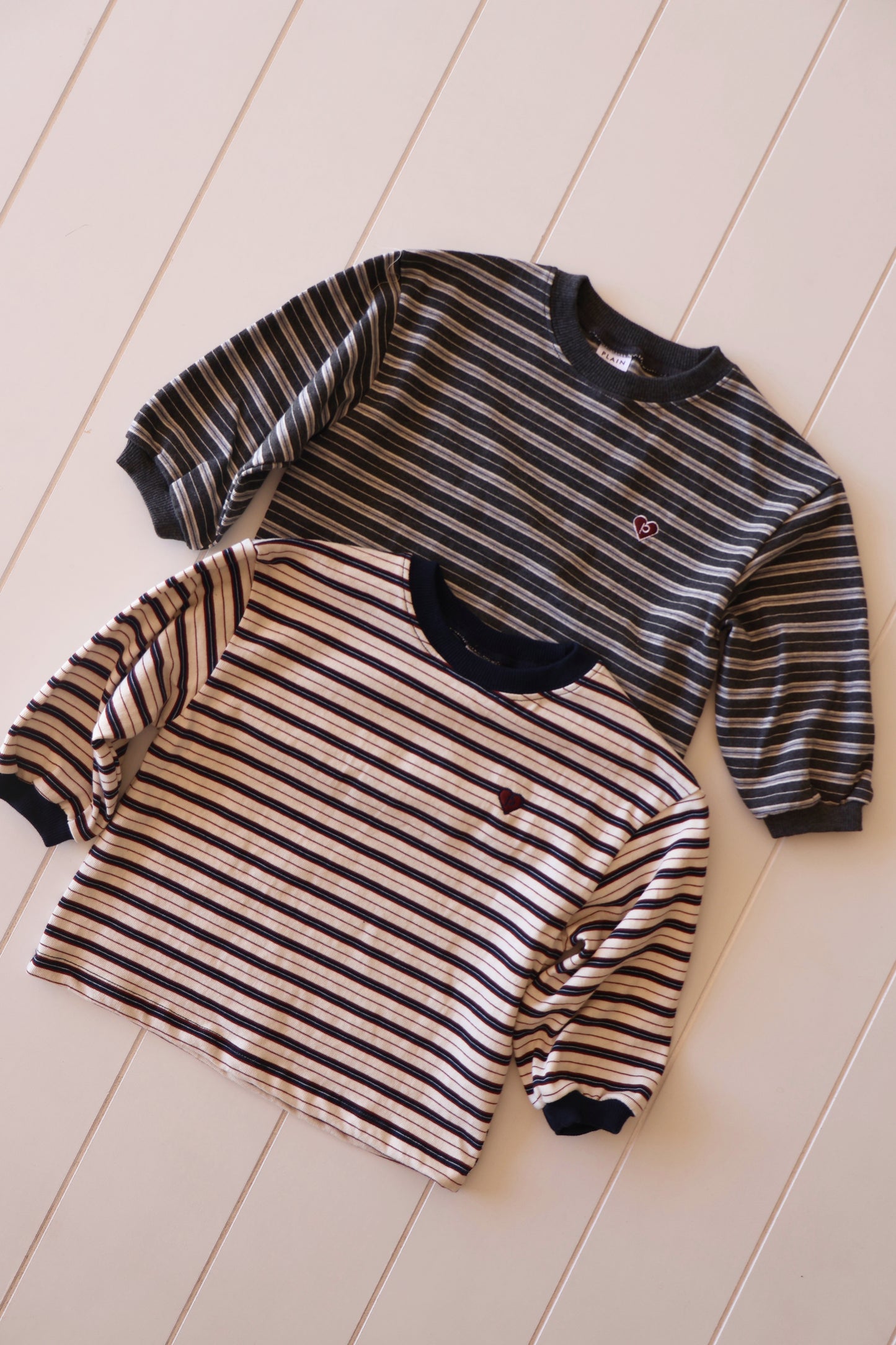 Grey & Navy Stripe