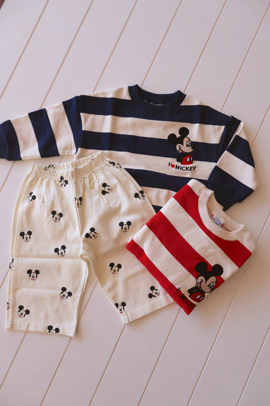 Mickey Embroidered Crew Neck