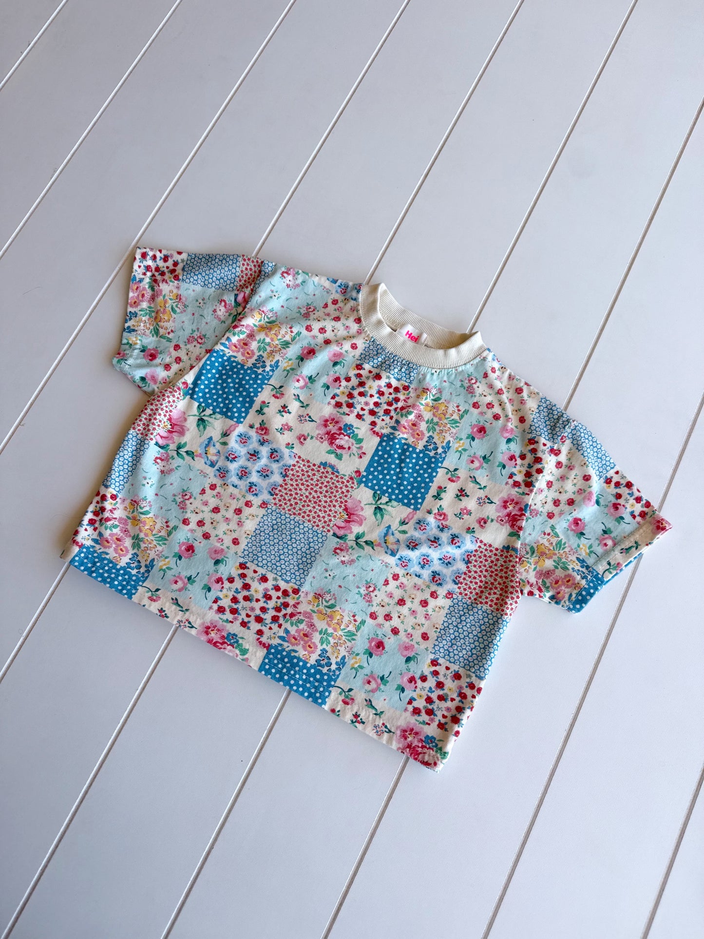 Quilted Foral Tee
